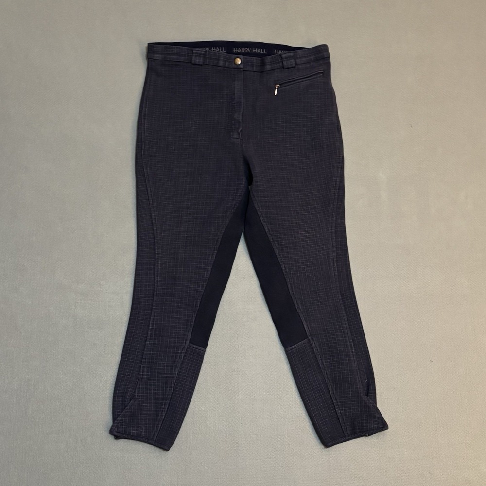 Harry Hall Riding‎ Breeches Women's Blue Plaid Regular